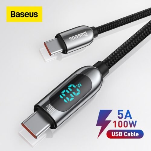 Baseus PD 100W/66W USB C Cable for MacBook 2021 Fast Charging Type C Cable For  Xiaomi Samsung Data Wire Phone Charging Cable 1