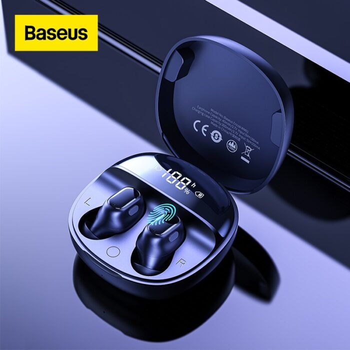 Baseus WM01 Plus Wireless Headphones TWS Bluetooth 5.0 Earphones Stereo Sports Waterproof Headsets with LED Digital Display 1