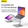 Baseus Laptop Stand Adjustable Non-slip Desktop Laptop Holder Aluminum Alloy Notebook Stand  For Laptop Macbook Tablet 6