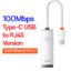 BASEUS USB C Ethernet Network Adapter for Macbook Pro Air USB to RJ45 Ethernet Adapter for Xiaomi Mi TV Box S Network Card 16