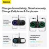 Baseus 20W Dual Wireless Chargers for iPhone 12 13 Airpod Pro Fast Qi Wireless Charger for Samsung Xiaomi 12 Pro Charging Pad 3