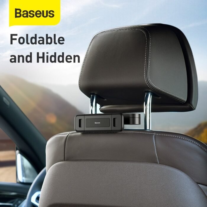 Baseus Car Seat Rear Phone Holder Tablet Phone Car Rear Pillow Phone Stand Headrest Mount Bracket for Phone Tablet 4.7-12.3 Inch 3