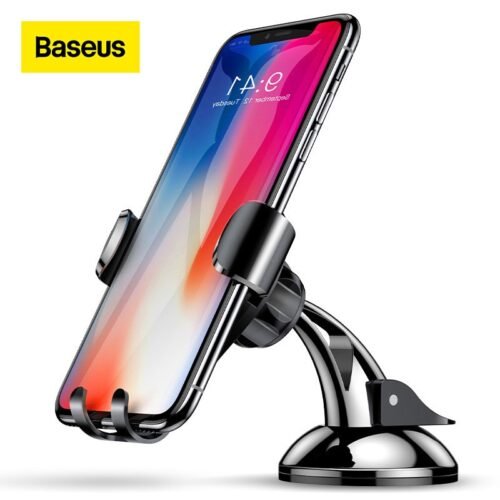Baseus Universal Gravity Car Phone Holder Sucker Suction Cup Windshield Car Holder For iPhone 11 XS Samsung Phone Holder Stand 1