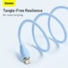 Baseus Liquid Silica Gel USB Cable 2.4A Charging Cable For iPhone 13 12 11 Pro Max Fast Data Charging Wire Cord Liquid Silica 5