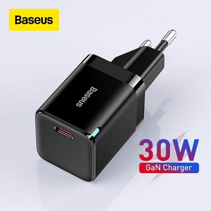 Baseus 30W GaN Charger PD Fast USB Type C Charger Support USB C PD3.0 QC3.0 PPS Quick Charging For iPhone 13 12 Pro Max Tablets 1