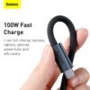 Baseus USB C Cable 100W USB 3.0 4.0 40Gbps 8K@60Hz Fast Charging PD Cable for MacBook Pro iPad Pro USB Type C Charger Data Cable 5