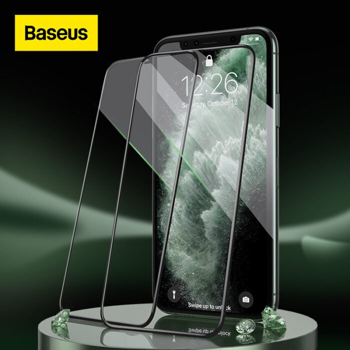 Baseus Tempered Glass For iPhone 13 12 11 Pro Max Screen Protector For iPhone X Tempered Glass Full Cover Screen Protector Glass 1