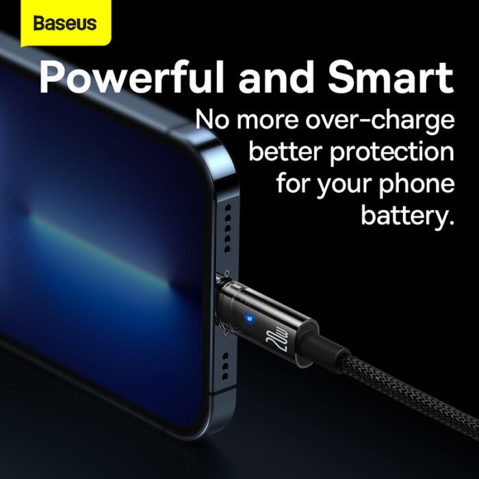 Baseus 20W USB C Cable For iPhone 13 12 11 Pro Max Mini Auto Power-Off Fast Charging Cord For iPad iPhone Charger Cable 3