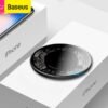 Baseus 10W Qi Wireless Charger For iPhone 12 11 Pro Xiaomi Wireless Charger Visible Charger Pad For Samsung Mobile Phone Charger 1