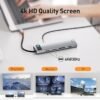 Baseus USB C HUB to HDMI-compatible VGA USB 3.0 Adapter 9/11 in 1 USB Type C HUB Dock for MacBook Pro Air PD RJ45 SD Card Reader 3