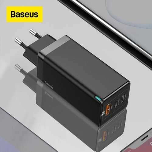 Baseus 65W GaN Charger Quick Charge 4.0 3.0 Type C PD USB Charger with QC 4.0 3.0 Portable Fast Charger For Laptop iPhone 13 Pro 1