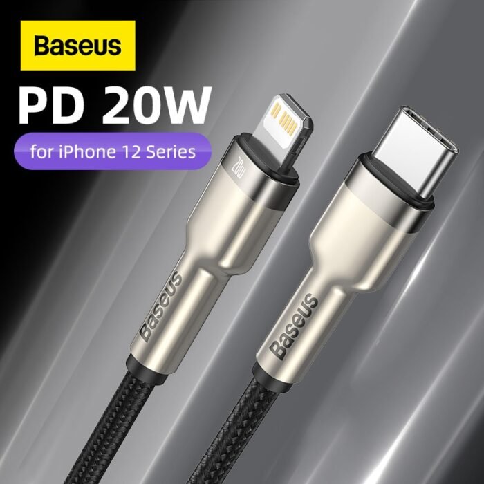 Baseus USB C Cable for iPhone 12 Mini Pro Max PD 20W Fast Charge Cable for iPhone 11 8 Charger USB Type C Cable for Macbook Pro 1