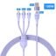 Baseus 3 in 1 USB Type C Cable 100W Fast Charging Data Cable for iPhone 13 Pro Phone Charger for Xiaomi Samsung Micro USB Cable 13