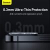 Baseus 2Pcs Camera Lens Protector For iPhone 12 13 Pro 13 Pro Max Tempered Glass Lens Glass For iPhone Lens Protection Film 3