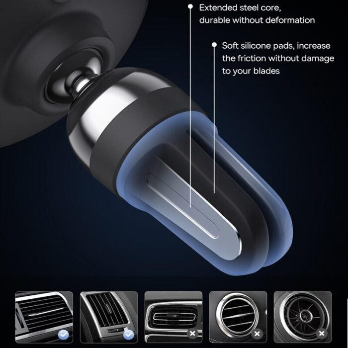 Baseus Car Magnetic Pone Holder 360 Degree for iPhone Support Samsung Xiaomi Air Vent Dashboard Mount GPS Car Moile Phone Holder 2