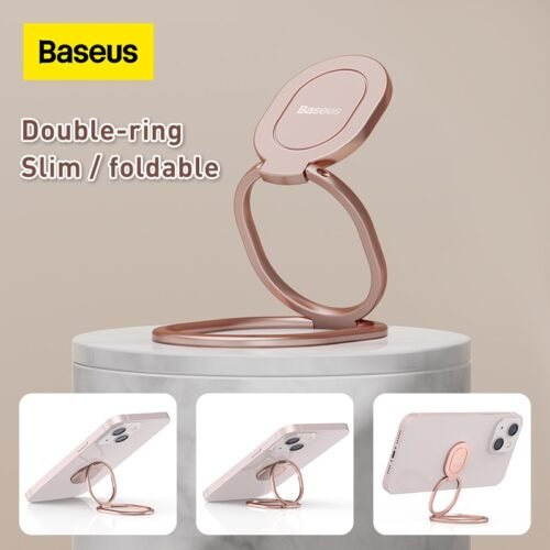 Baseus Phone Ring Holder Finger 360 Degree Rotation Metal Cell Phone Ring Grip Foldable Cellphone Stand for iphone xiaomi 1