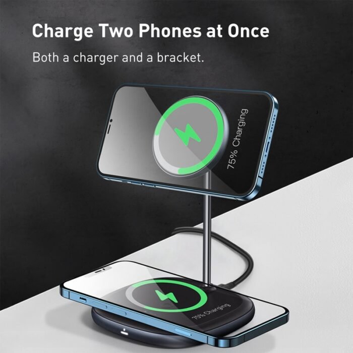 Baseus 20W Magnetic Wireless Chargers for iPhone 12 13 Qi Wireless Charging Stand for Apple AirPod Samsung Fast Wireless Charger 2