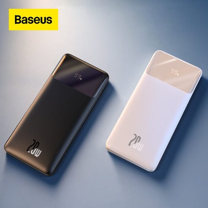Baseus Power Bank 20000mAh/10000mAh PD Fast Charging Powerbank Portable Battery Charger For iPhone 11 12 Pro Max Xiaomi 1