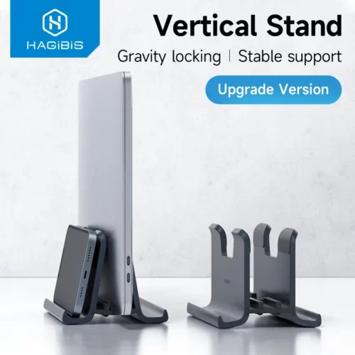 Hagibis Vertical Laptop Stand Adjustable Holder Desktop Gravity Foldable Notebook Support For MacBook Pro/Air/Microsoft Surface