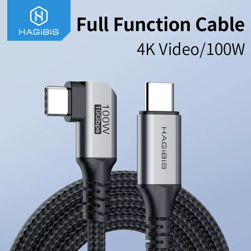 Hagibis USB C to USB C Cable USB 3.2 Gen 2 Type C Cable 10Gbps 4K 60Hz Video 100W Fast Charging for iPhone 15 Macbook Pro iPad