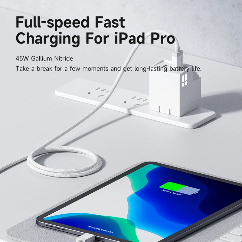 Hagibis 45W GaN USB C Charger PD PPS Fast Charger Mini House Travel Dual Ports Charger for iPhone 15 Pro Max/14/13 iPad MacBook 5