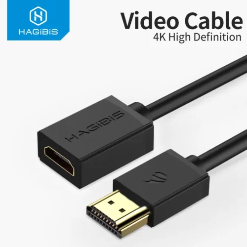 Hagibis HDMI-compatible Extension Cable 4K HDMI-compatible 2.0 male to female extender for Computer/HDTV/Laptop/Projector/PS3/4