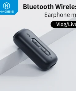 Hagibis Wireless Microphone Bluetooth earphones Mic Voice Recording recevier for iPhone iPad Live Stream Vlog YouTube Facebook 1