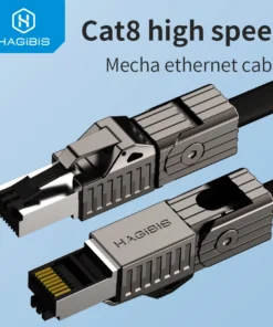 Hagibis Cat8 Ethernet Cable Super Speed RJ45 Network Cable 40Gbps Patch Cord S/FTP Cat 8 lan with Alloy Connector for Router PC 1