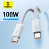 Baseus 100W USB C Cable For iPhone 15 Plus Pro USB C To USB Type C Cable For Macbook Pro ipad PD Fast Charger Cord Type-c Cable 1