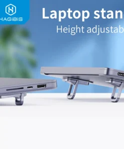 Hagibis Foldable Laptop Stand for Desk Keyboard Stand Riser Portable Notebook Cooling Pad For Macbook Pro Air Universal Holder 1