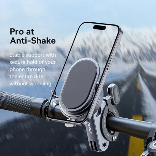 Baseus Magnetic Bike Phone Holder Universal Bicycle Phone Holder for 4.7-7 Inch Mobile Phone Stand Scooter Motorcycle Bracket 5