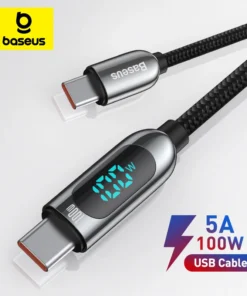 Baseus PD 100W/66W USB C Cable for iPhone 15 pro MacBook Fast Charging Type C Cable For Xiaomi Samsung Data Wire Phone Charging 1