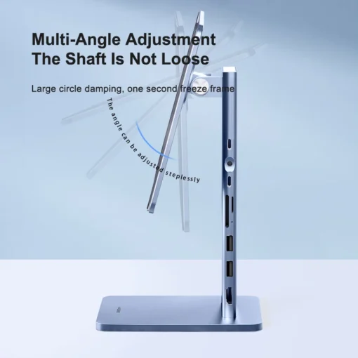 Hagibis Foldable Magnetic Stand for iPad Pro 12.9 3rd/4th/5th 11 Air iPad 10th Tablet Holder 10.9 Rotation bracket USB C Hub 3