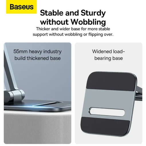 【NEW】Baseus Phone Holder Aluminium Foldable Stand for iPhone 15 14 13 12 Pro Max Tablet Stand for iPad Mobile Cell Phone Holder 5