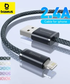 Baseus USB Cable for iPhone 14 13 Pro Max Fast Charging USB Cable for iPhone 12 mini pro max Data USB 2.4A Cable 1