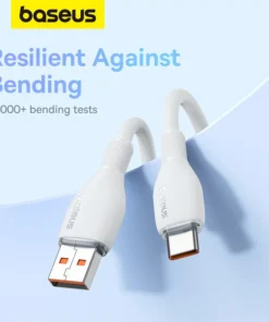 Baseus USB Type C Cable For Realme Huawei Pro Fast Charging Wire USB-C Charger Data Cord For Samsung Oneplus Poco F3 Soft TPE 4