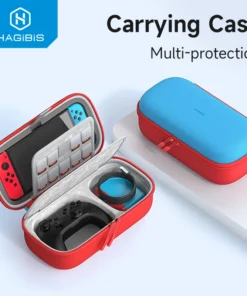 Hagibis Switch Carrying Case for Nintendo Switch /OLED with Game Cartridges Portable Carrying Travel Bag for Swtich Accessories 1