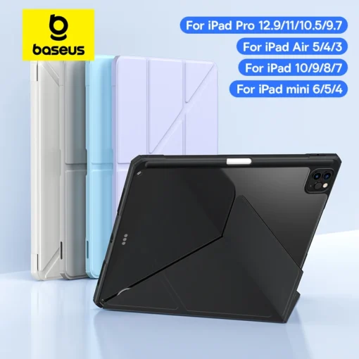 Baseus Trifold Stand Case for iPad Pro 13 11 12.9 Air 6 5 4 10.9 10.5 Inch Smart Cover for iPad Pro 9.7 iPad 10 9 8 7 Mini 6 1