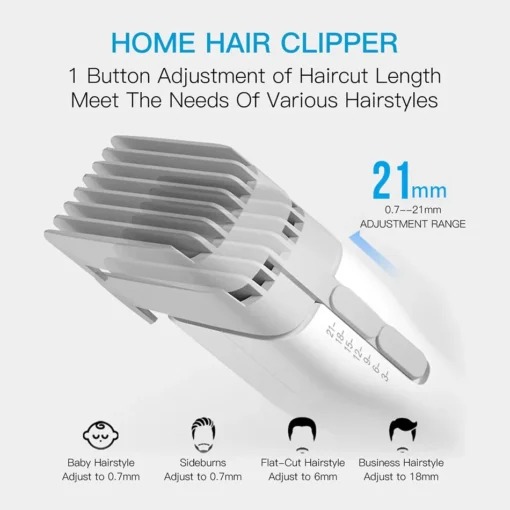 ENCHEN Boost Electric Hair Clipper Professional Cordless Fast Type-C Charging Ceramic Haircut Machine Hair Trimmer For Men Adult 2