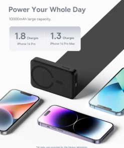 Baseus Magnetic Power Bank 10000mAh 30W PD Fast Charging Magnetic Wireless Charger External Battery For iPhone 15 14 13 Pro Max 4