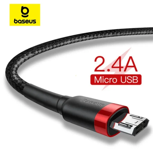 Baseus USB Micro C Cable for Samsung S9 S10 Quick Charge 3.0 Cable Fast Charging for Huawei P30 Xiaomi USB-C Charger Wire 1