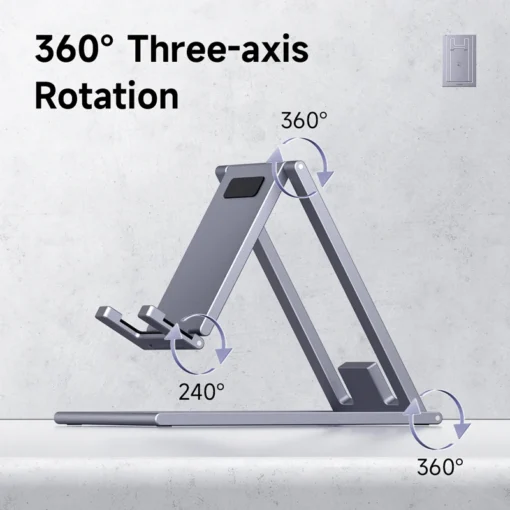 Hagibis Phone Stand Aluminum Cell Phone Adjustable Desk Phone Holder for iPhone 14 13 12 Pro Max SE Tablet Support Mount Stand 2