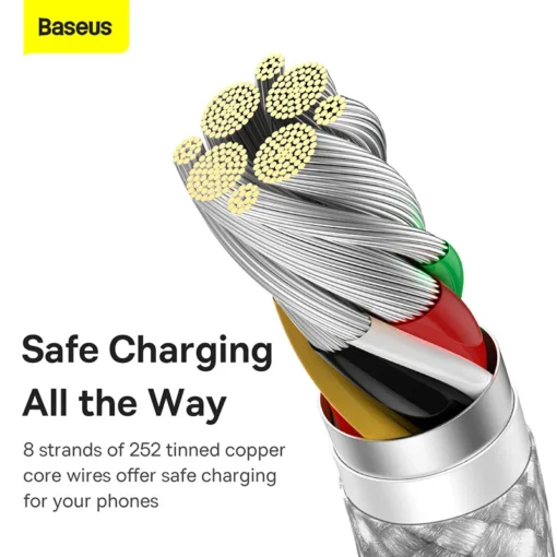 Baseus USB Type C Cable For Realme Huawei P30 Pro 100W Fast Charging Wire USB-C Charger Data Cord For Samsung Oneplus Poco F3 5