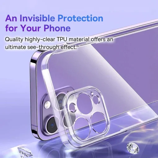 Baseus Clear Case for iPhone 15 Pro 14 13 12 11 Pro Max Plus Soft TPU Case for iPhone XS Max X XR Cover Transparent Phone Case 2