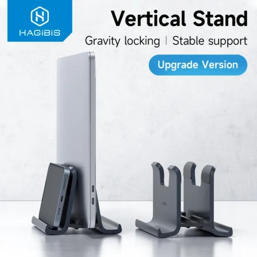 Hagibis Vertical Laptop Stand Adjustable Holder Desktop Gravity Foldable Notebook Support For MacBook Pro/Air/Microsoft Surface 1