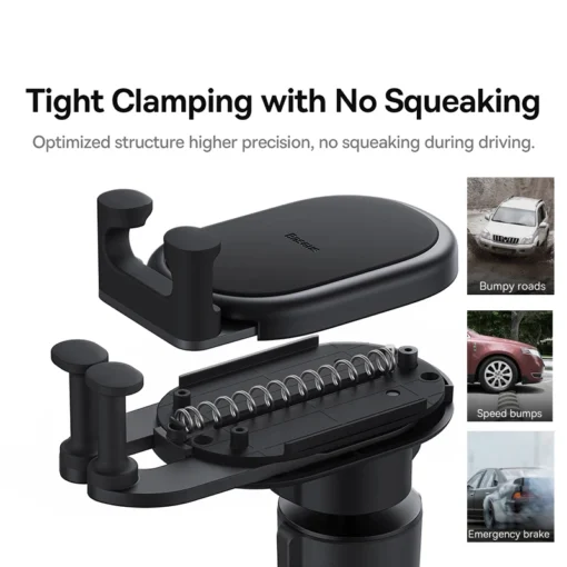 Baseus Car Phone Holder Gravity Auto Restorable in Car Air Vent Silicone Stand For iPhone Xiaomi Samsung Car Mobile Support 2