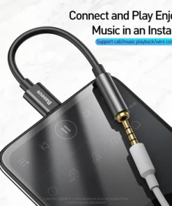 Baseus Type C to 3.5mm Earphone Jack AUX USB C Cable Headphones Adapter 3.5 Jack Audio cable For Huawei P20 Xiaomi Mi 10 2