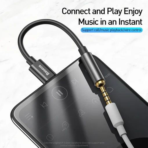 Baseus Type C to 3.5mm Earphone Jack AUX USB C Cable Headphones Adapter 3.5 Jack Audio cable For Huawei P20 Xiaomi Mi 10 2