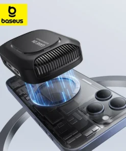 Baseus Phone Cooler Support Magnetic with 15W Wireless Charging Gaming Radiator with Mobile Phone Stand for iPhone Cooling Fan 1