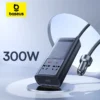 Baseus 300W Car Inverter DC 12V to AC 220V Digital Display  Auto Power Inversor USB Type C Fast Charger For Car Power Adapter 1